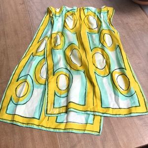 Vintage Vera Scarf! Bright, bold, cheerful! ☀️1970s silk